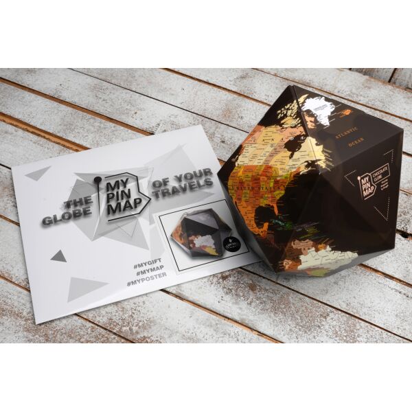 

Об’ємний 3D Пін Глобус MyGift – My Pin Map Globe Chocolate