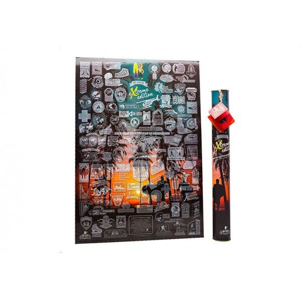 

Подробный Скретч постер MyGift Poster Extreme Edition UKR, в оригинальном тубусе