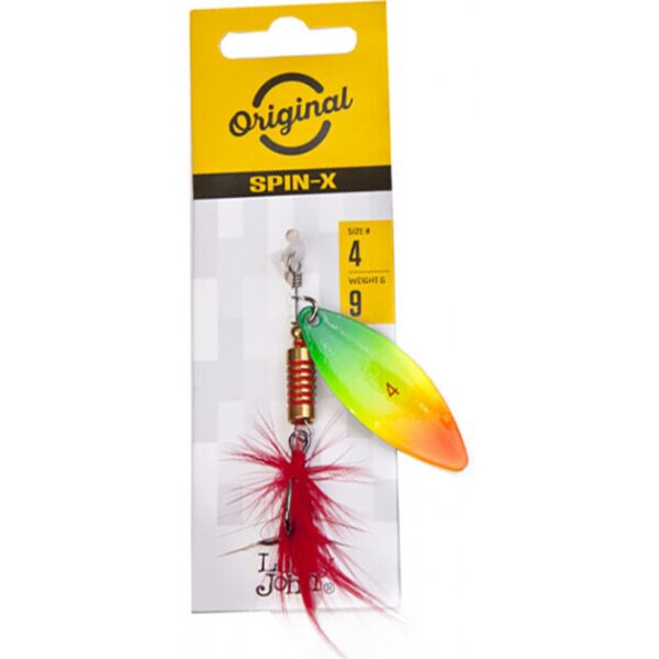 

Блесна вращающаяся с бородкой LJ SPIN X LONG 04 весом 9 г (цв.FT)