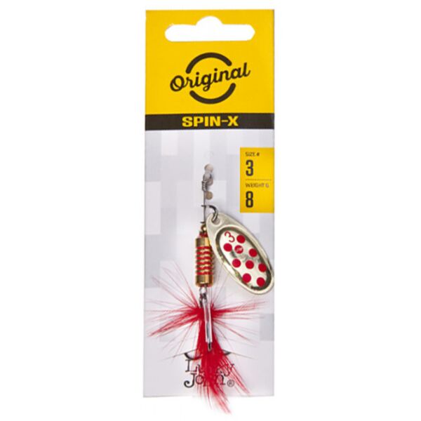 

Блесна вращающаяся с бородкой LJ SPIN X ROUND 03 весом 8 г (цв.GR)