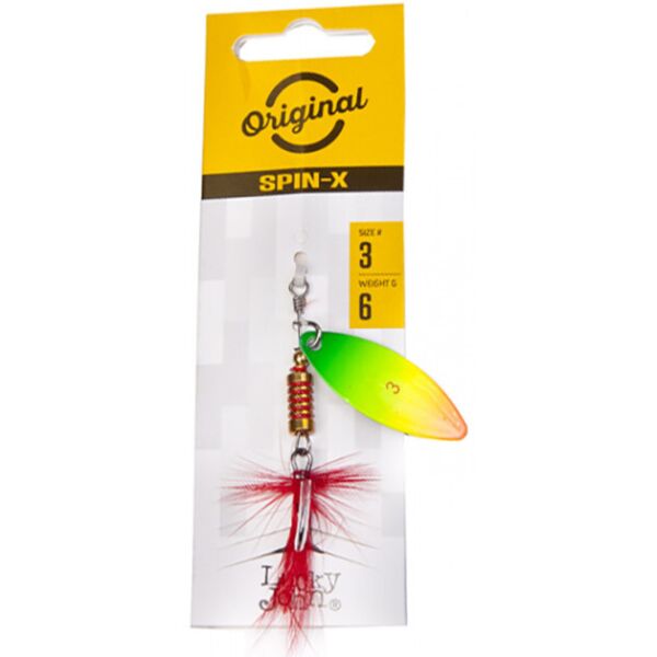 

Блесна вращающаяся с бородкой LJ SPIN X LONG 03 весом 6 г (цв.FT)
