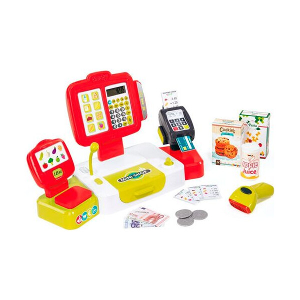 

Игровой набор Кассовый аппарат выдает чек и дисплей Smoby 350107