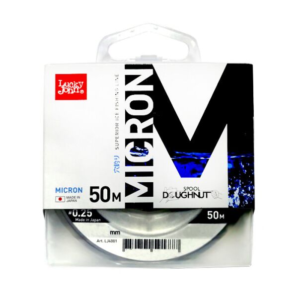 

LJ4001-012 Жилка моно зимова Lucky John MICRON 0,12 / 50м (інд.уп/ *10)