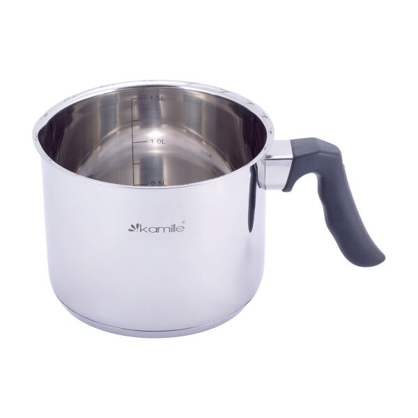

Питчер молочник Kamille джаг на 1.5л с ручкой из нержавеющей стали для индукции и газа KM-5843