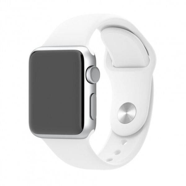 

Cиліконовий ремінець Sport Band для годинника Apple Watch 38mm/40mm White (SB-0079)