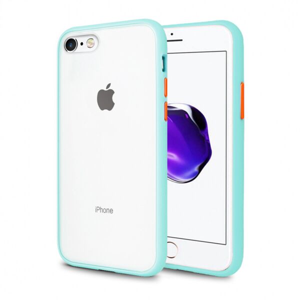 

Панель Wemacy Gingle Case для iPhone 7/8/SE 2020 Light blue Orange (GSC-0009)