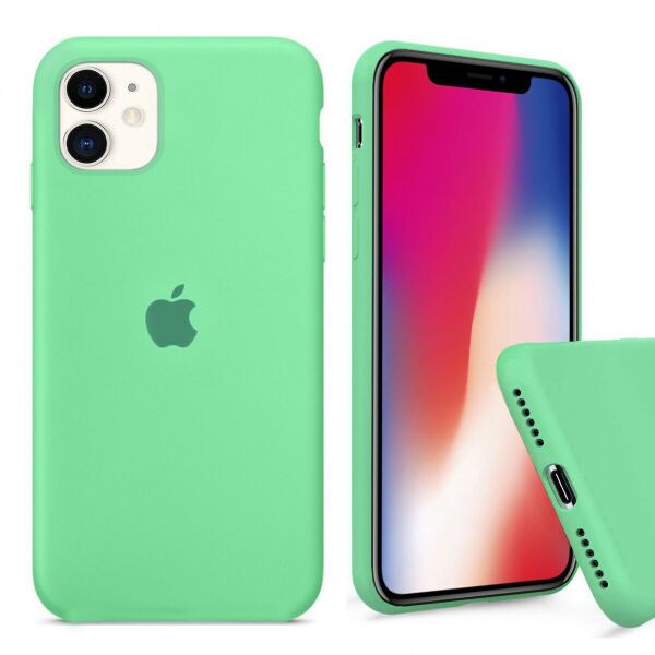 

Панель Wemacy Silicone Full Case для iPhone 12 Spearmint (PS-0628)