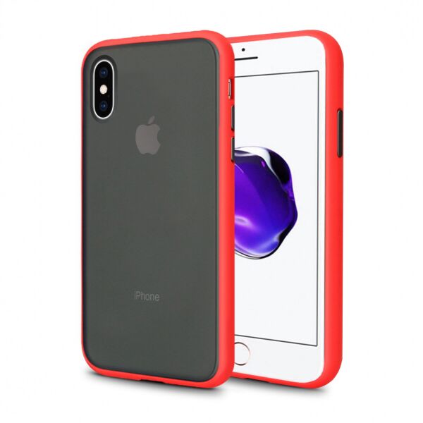 

Панель Wemacy Gingle Case для iPhone Xs Max Red black (GSC-0060)