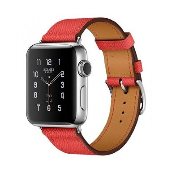 

Ремінець Hermes Leather Loop для Apple Watch Series 1/2/3/4/5/6 38mm/40mm Red (LC-0307)