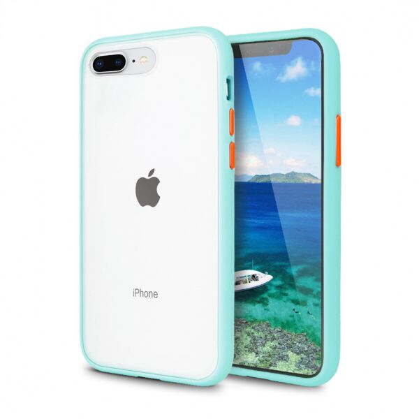 

Панель Wemacy Gingle Case для iPhone 7 Plus/8 Plus Light blue orange (GSC-0041)