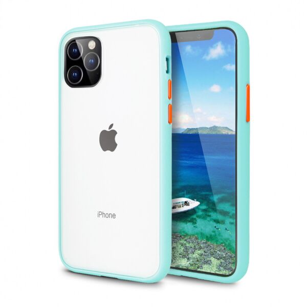 

Панель Wemacy Gingle Case для iPhone 11 Pro Max Light blue orange (GSC-0106)