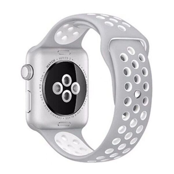 

Ремінець Wemacy Nike Sport Band для Apple Watch 38mm/40mm Platinum White (LL-0029)