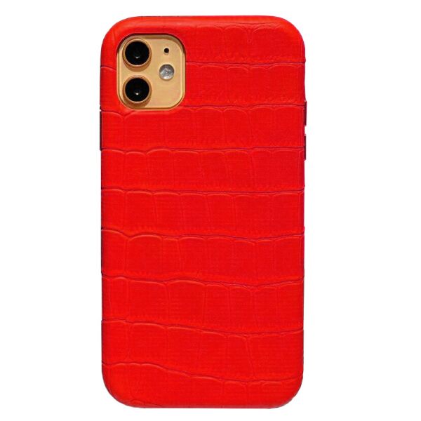 

Панель Wemacy Leather Crocodile Case для iPhone 11 Red (CC-0020)