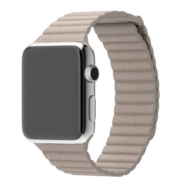 

Ремінець Wemacy Leather Loop для Apple Watch 38mm/40mm Stone (LL-0002)