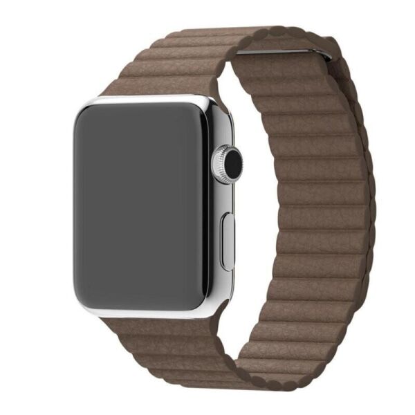

Ремінець Wemacy Leather Loop для Apple Watch 38mm/40mm Brown (LL-0004)