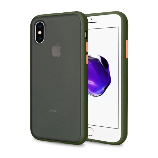 

Панель Wemacy Gingle Case для iPhone Xs Max Green orange (GSC-0056)
