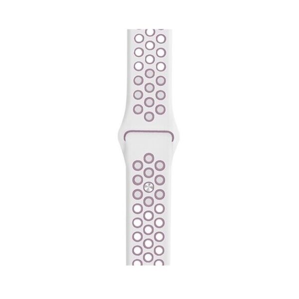 

Ремінець Wemacy Nike Sport Band для Apple Watch 42mm | 44mm White/Purple (LL-0060)