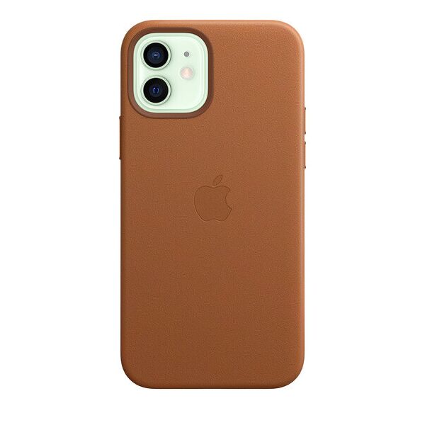 

Чехол ARS Leather case MagSafe для iPhone 12 Saddle Browm (LC-0205)