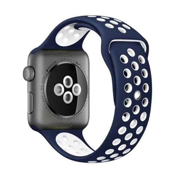 

Ремінець Wemacy Nike Sport Band для Apple Watch 38mm/40mm Blue White (LL-0030)