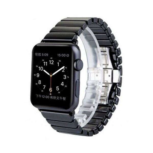

Ремінець Cartion Ceramic для Apple Watch Series 2/3/4/5/6 38mm/40mm Black (LC-0452)
