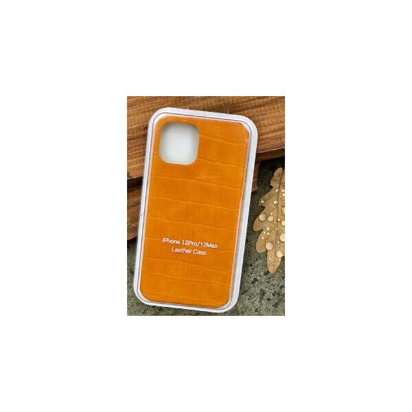 

Чохол Cartion Leather Crocodile Case для iPhone 12 mini Yellow (LC-0344)