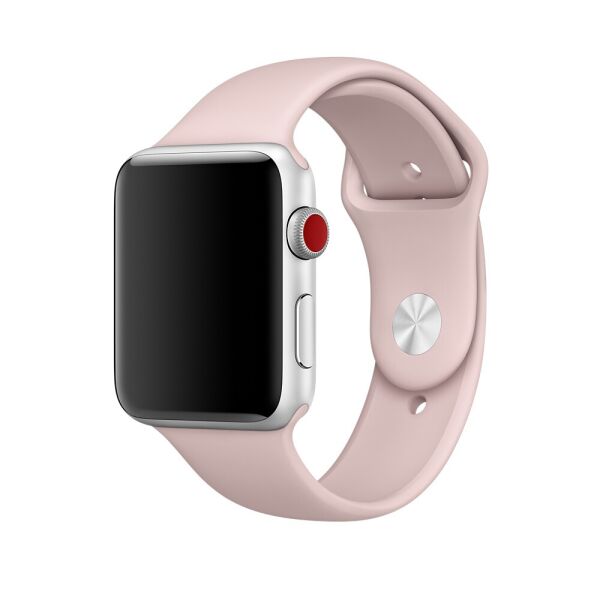 Акция на Cиліконовий ремінець Sport Band для годинника Apple Watch 42mm/44mm Pink Sand   (SB-0064) от Allo UA