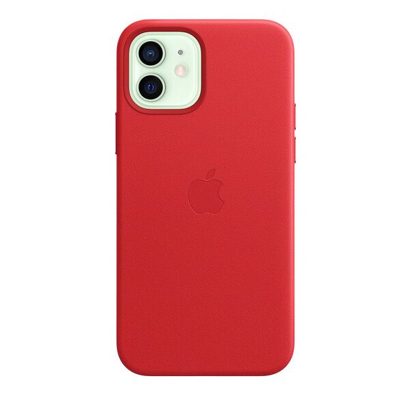 

Чехол ARS Leather case MagSafe для iPhone 12 Red (LC-0207)