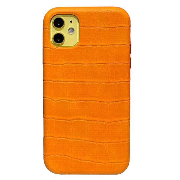 

Чохол Cartion Leather Crocodile Case для iPhone 12 Yellow (LC-0345)