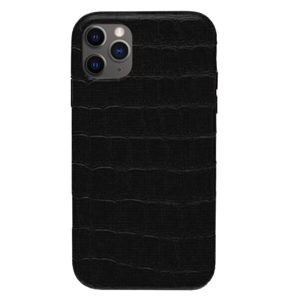 

Панель Wemacy Leather Crocodile Case для iPhone 11 Pro Black (CC-0021)