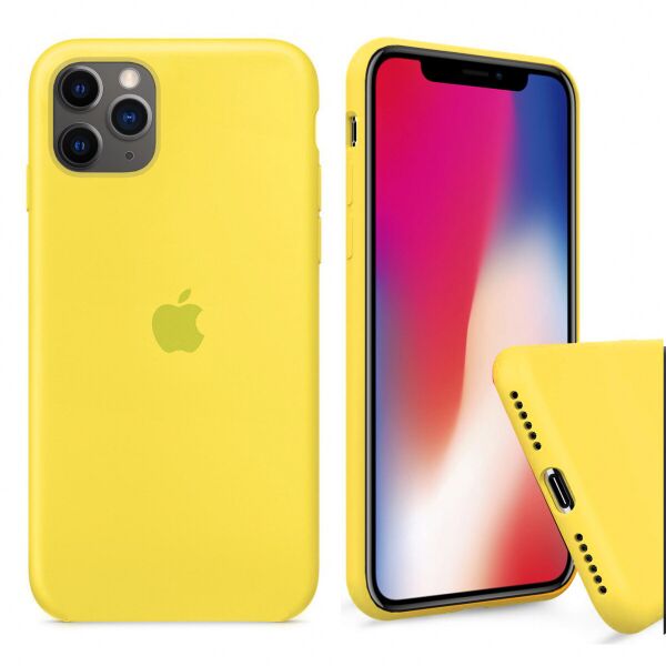 

Панель Wemacy Silicone Full Case для iPhone 12 Pro canary yellow (PS-0633)