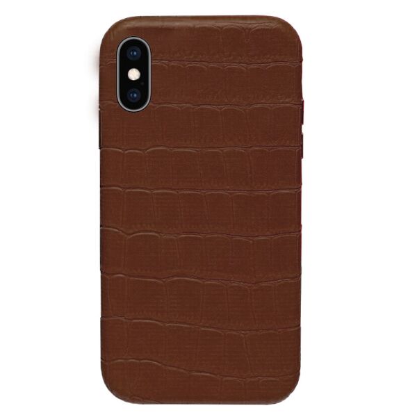 

Панель Wemacy Leather Crocodile Case для iPhone Xs Max Brown (CC-0007)