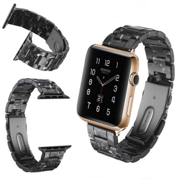 

Ремінець Desay Resin Band для Apple Watch Series 1/2/3/4/5/6 38mm/40mm Black (LC-0221)