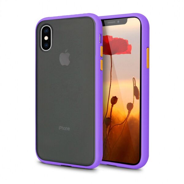 

Панель Wemacy Gingle Case для iPhone X/Xs Purple Orange (GSC-0027)