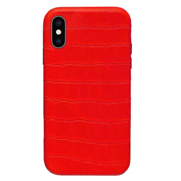 

Панель Wemacy Leather Crocodile Case для iPhone Xs Max Red (CC-0010)