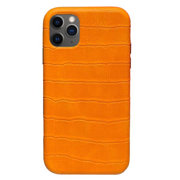 

Панель Wemacy Leather Crocodile Case для iPhone 11 Pro Max Orange (CC-0028)