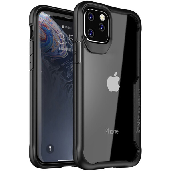 

Чехол-накладка Ipaky Survival TPU Frame Injected Anti-Scratch PC Case Apple iPhone 11 Pro Max Black