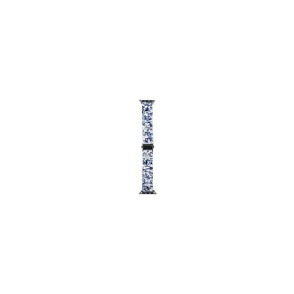 

Ремінець Desay Resin Band для Apple Watch Series 1/2/3/4/5/6 42mm/44mm White Blue (LC-0239)