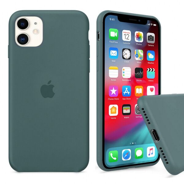 

Панель Wemacy Silicone Full Case для iPhone 12 Pine green (PS-0623)