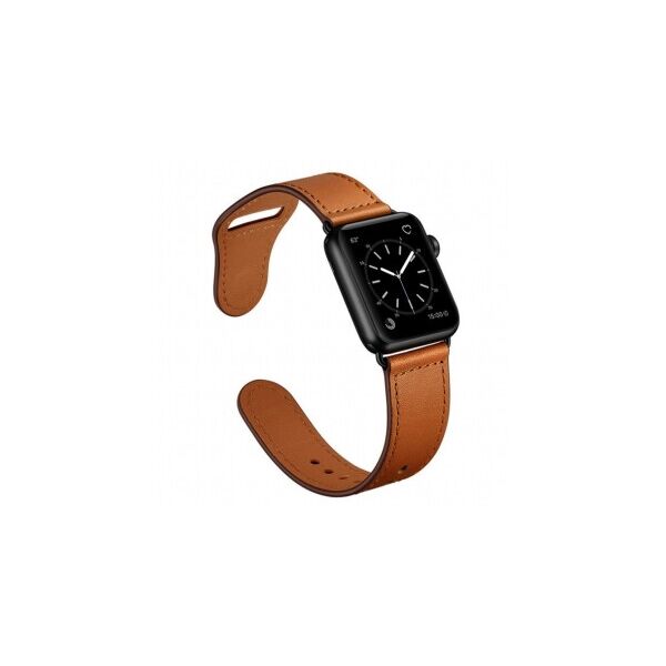 

Ремінець Desay Leather Rivet Clasp для Apple Watch Series 1/2/3/4/5/6 42mm/44mm Saddle Brown (LC-0287)