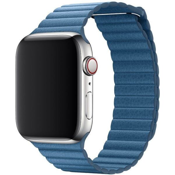

Ремінець Wemacy Leather Loop для Apple Watch 42mm/44mm Cape Cod Blue (LL-0014)