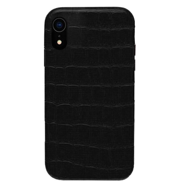

Панель Wemacy Leather Crocodile Case для iPhone Xr Black (CC-0011)