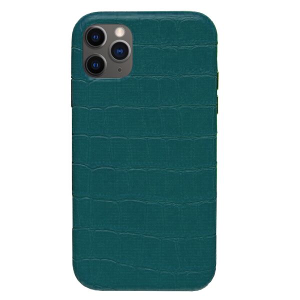 

Панель Wemacy Leather Crocodile Case для iPhone 11 Pro Forest green (CC-0024)