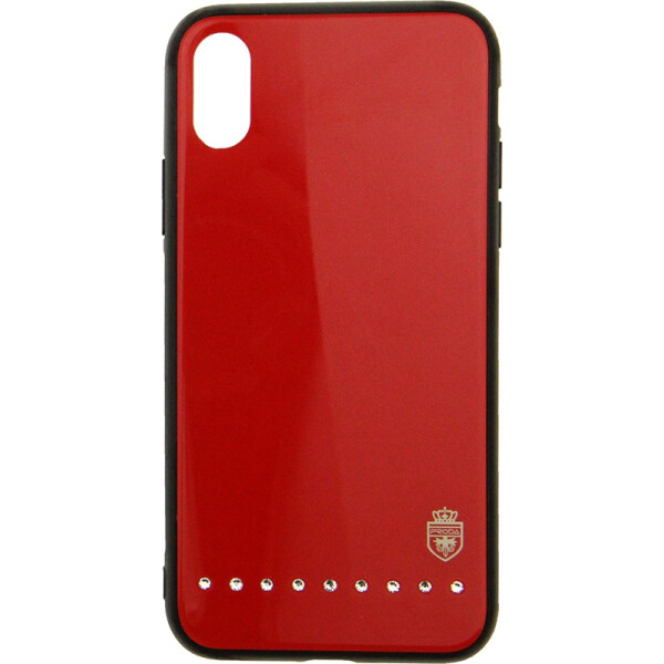 

Чехол-накладка Remax Batili Series Glass Case Apple iPhone X Red