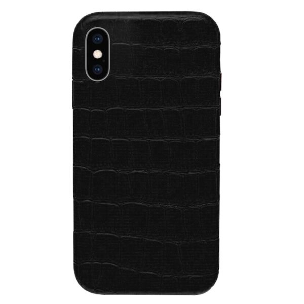 

Панель Wemacy Leather Crocodile Case для iPhone Xs Max Black (CC-0006)