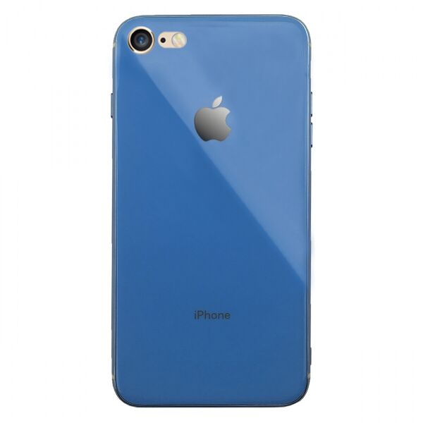 Акція на Чохол Wemacy Glass Pastel Case для iPhone 7/8/SE 2020 Blue   (GPC-0008) від Allo UA