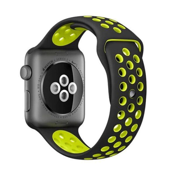 

Ремінець Wemacy Nike Sport Band для Apple Watch 38mm/40mm Black Volt (LL-0023)