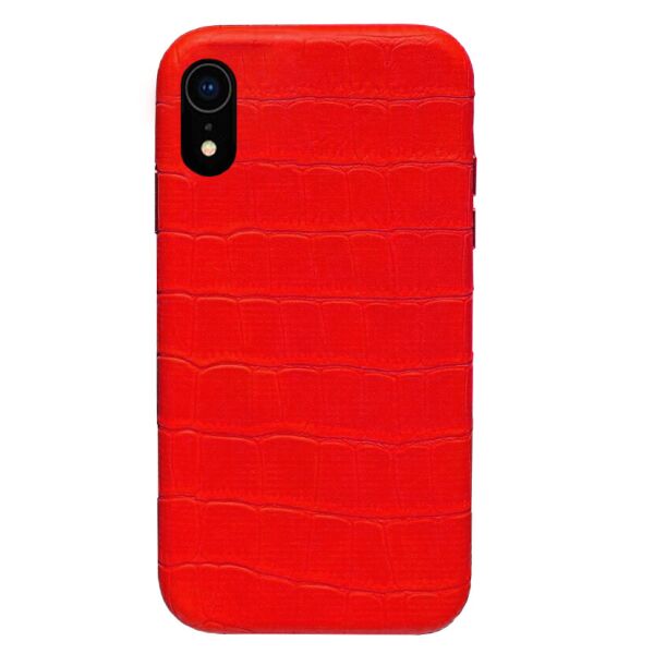 

Панель Wemacy Leather Crocodile Case для iPhone Xr Red (CC-0015)