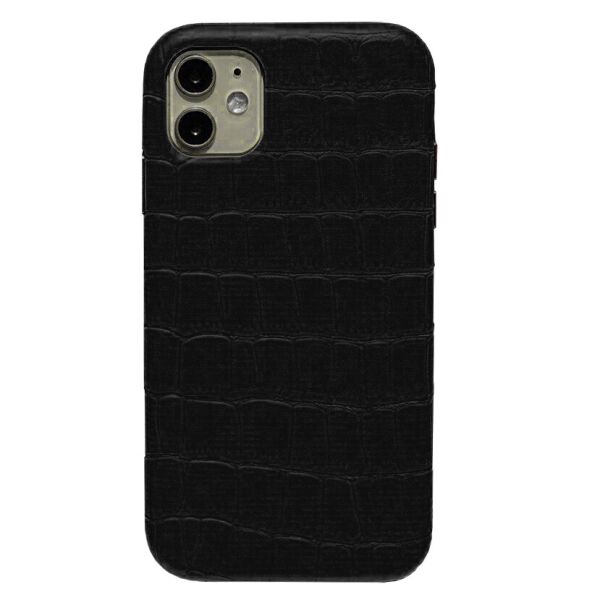 

Панель Wemacy Leather Crocodile Case для iPhone 11 Black (CC-0016)
