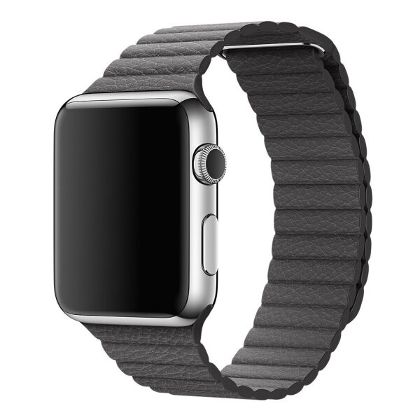 

Ремінець Wemacy Leather Loop для Apple Watch 42mm/44mm Charcoal grey (LL-0015)