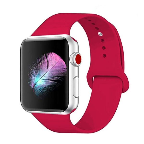 

Cиліконовий ремінець Sport Band для годинника Apple Watch 38mm/40mm Rose Red (SB-0069)